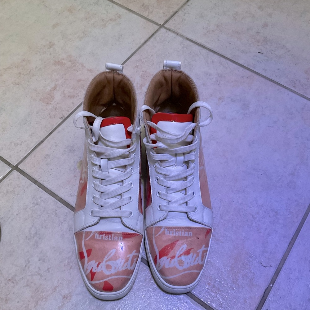 Christian Loubouton high top tennis shoes